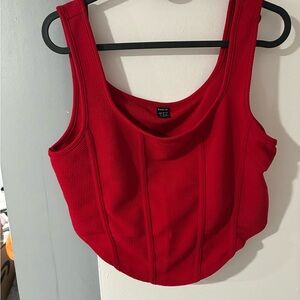 SHEIN Bold Red Tank Top